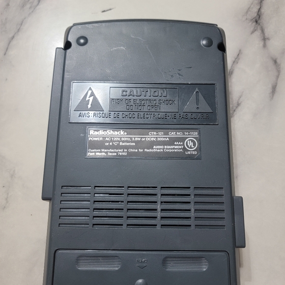 Radio Shack Vox Ctr-121 AC/Battery Cassette Recorder - Picture 3 of 6